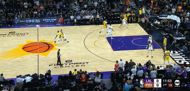 🏀NBA季前赛半场：浓眉&里夫斯合砍35分 布克20分 湖人62-67太阳