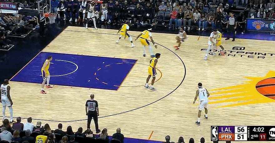 🏀NBA季前赛半场：浓眉&里夫斯合砍35分 布克20分 湖人62-67太阳